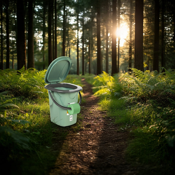 Toaleta turystyczna GreenBlue GB320GG zielono-szara