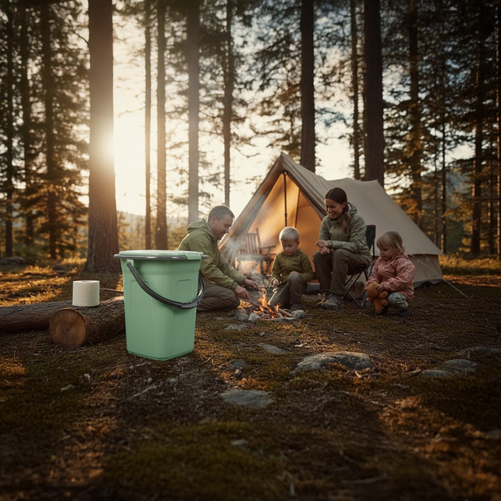 Toaleta turystyczna GreenBlue GB320GG zielono-szara