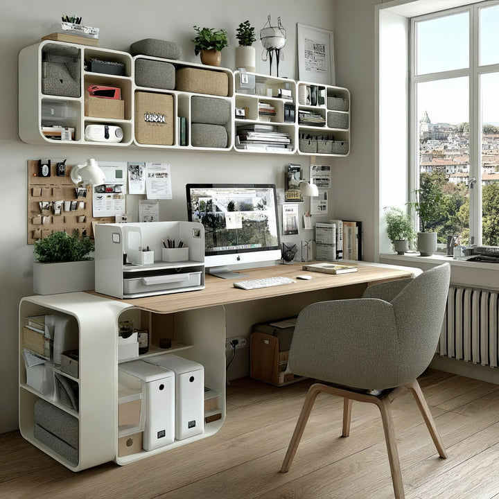 Ergo Office ER-440 Organizer na biurko z szufladą i półką do 10kg ER-440