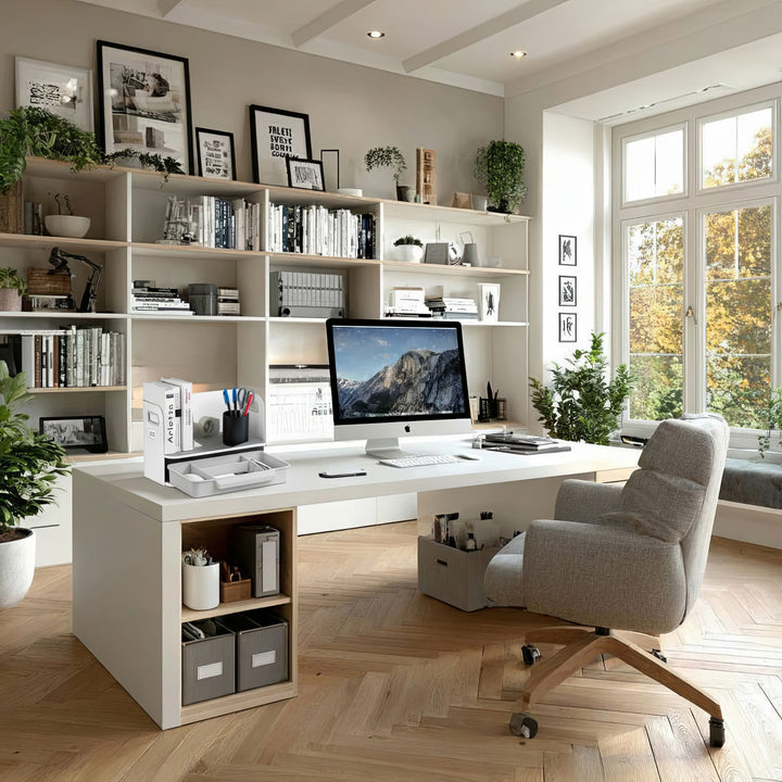 Ergo Office ER-440 Organizer na biurko z szufladą i półką do 10kg ER-440