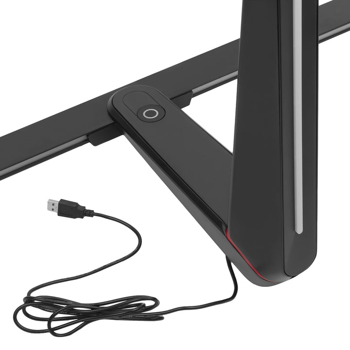 Uchwyt stojak gamingowy do monitora NanoRS, regulacja wysokości, RGB LED, 32-55", max VESA 400x400, max. 40kg, RS167