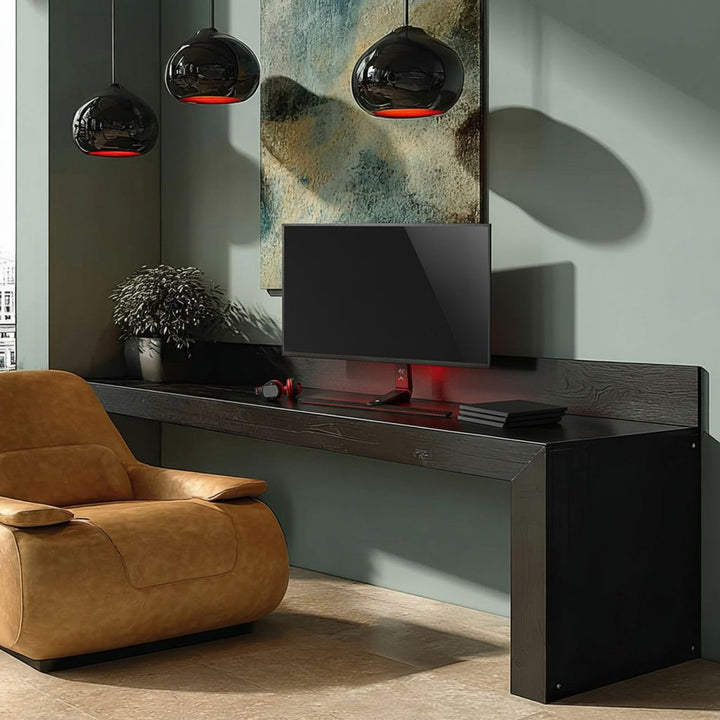 Uchwyt stojak gamingowy do monitora NanoRS, regulacja wysokości, RGB LED, 32-55", max VESA 400x400, max. 40kg, RS167