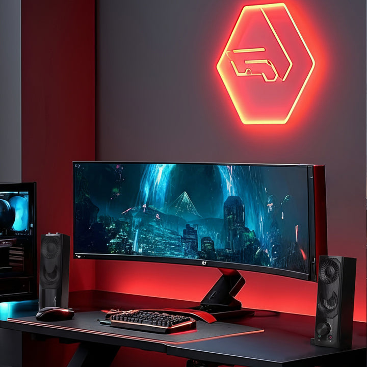 Głośniki komputerowe soundbar Audiocore 3Wx2, LED, USB 5v, wejście liniowe, AC955