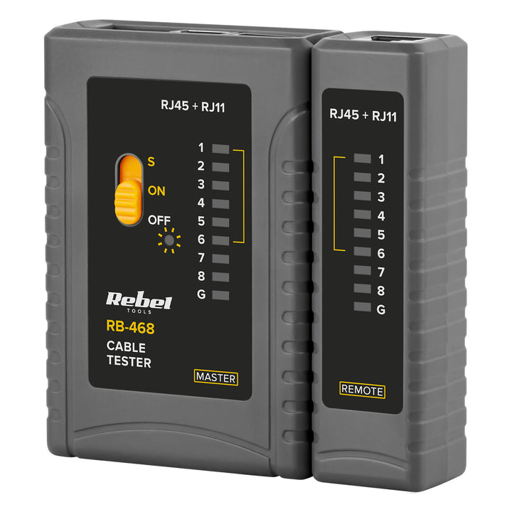 Tester linii telefonicznych RJ11 R12 RJ45 REBEL RB-468
