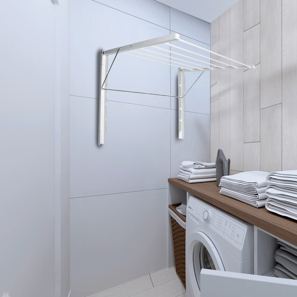 Suszarka łazienkowa składana mocowana do ściany. Majka 70 cm biała