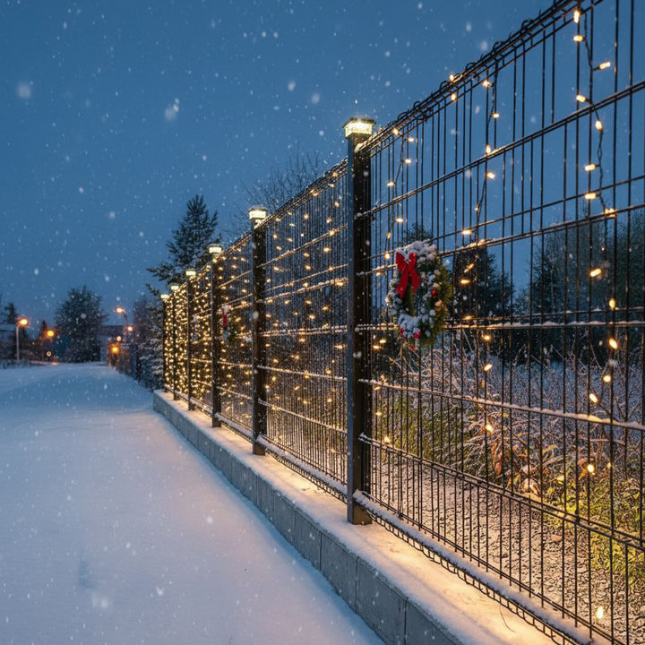 Lampa solarna na słupek LED 100*100 Greenblue GB128 - daszek kopertowy