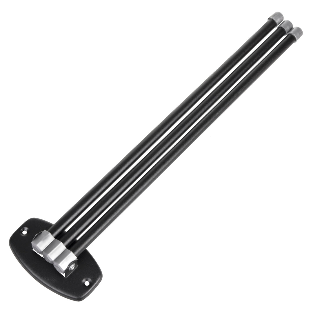 Wieszak łazienkowy uniwersalny na ręczniki 3 ramienny czarny