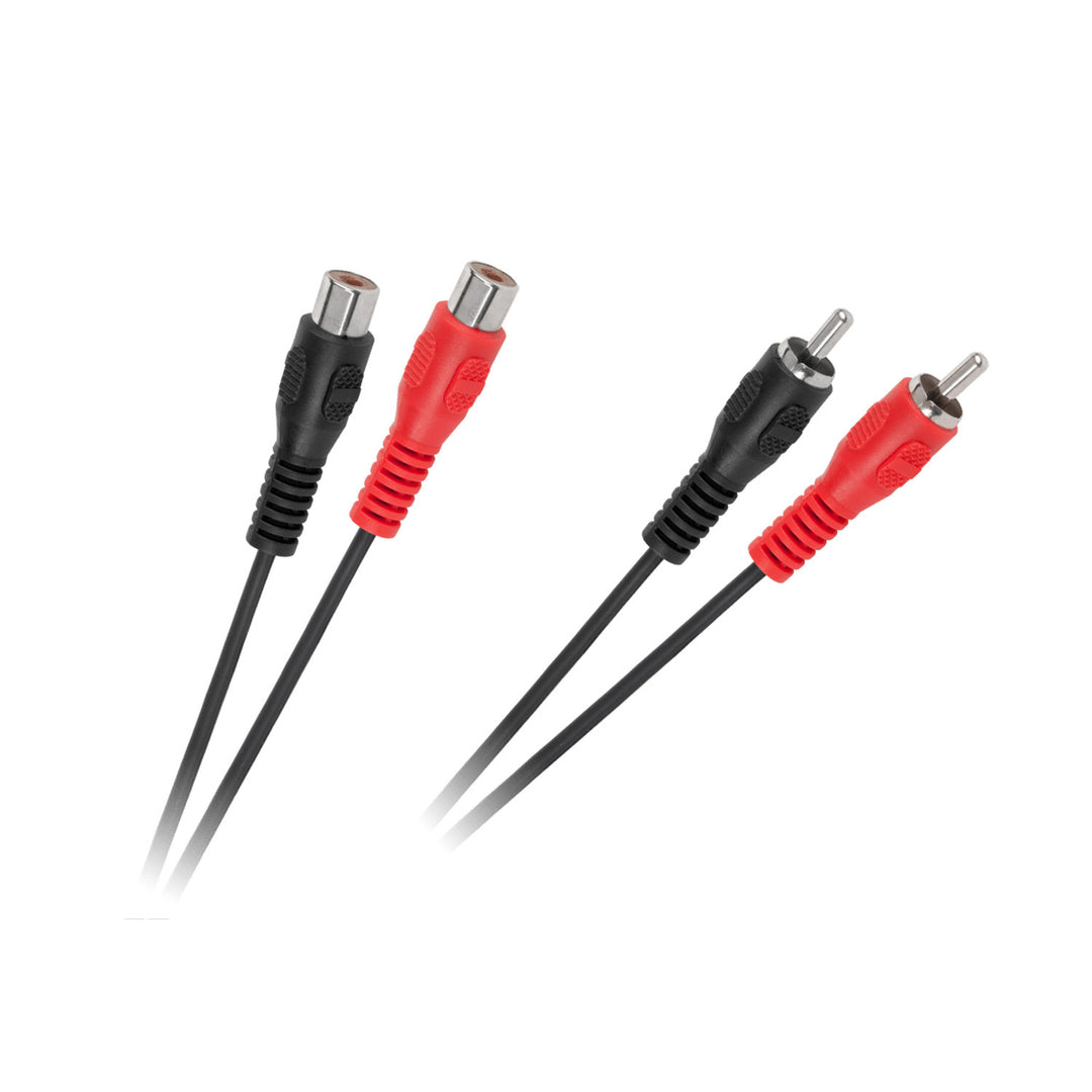 Kabel audio 2x RCA wtyk na 2x RCA gniazdo 3m do przesyłu sygnału