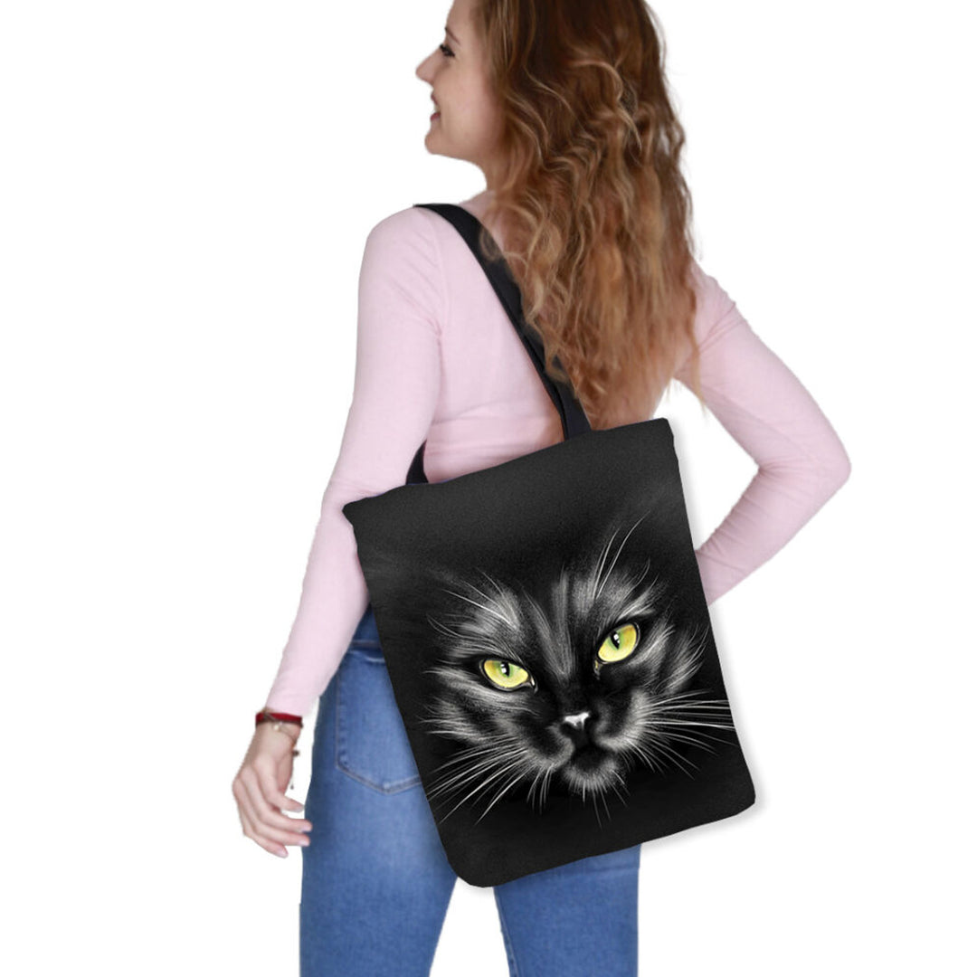 Torba płócienna na ramię, zamek błyskawiczny, wymiary 36x40cm, wzór nadruku Nero