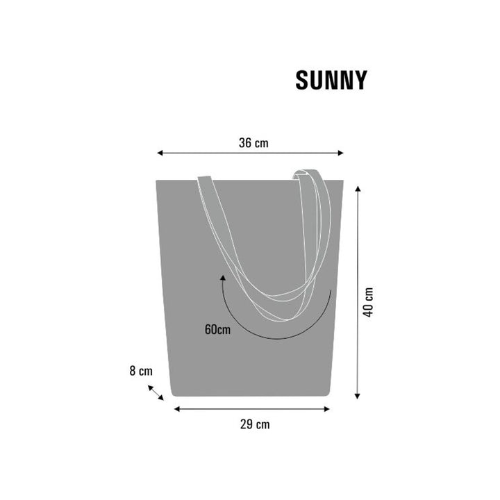Torba płócienna na ramię, zamek błyskawiczny, wymiary 36x40cm, wzór nadruku Valencia