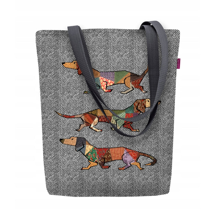 Torba płócienna na ramię, zamek błyskawiczny, wymiary 36x40cm, wzór nadruku Joker