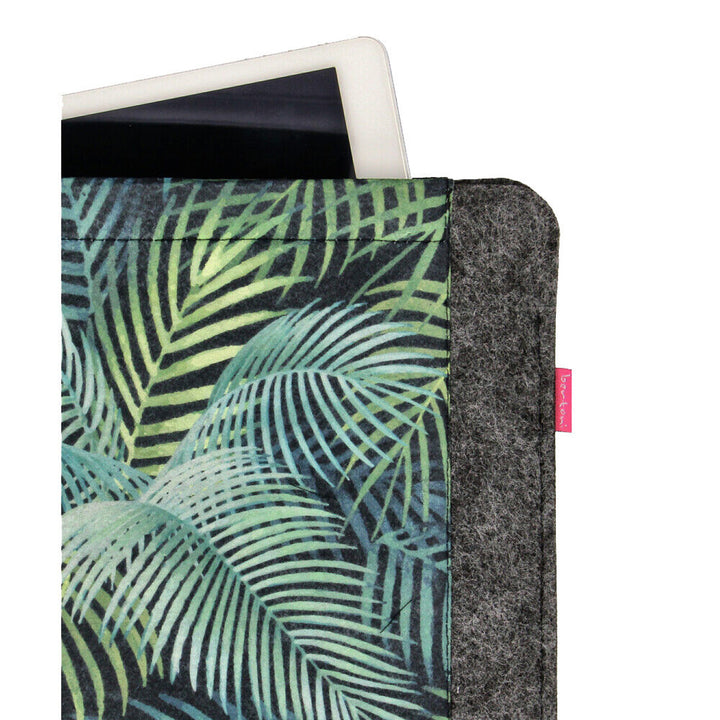Etui na laptopa notebooka o przekątnej 13'', wykonane z ekologicznego filcu, wzór nadruku Mallorca
