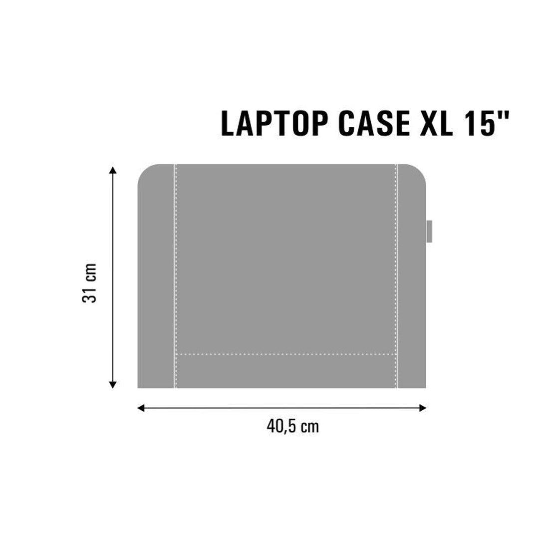 Etui na laptopa notebooka o przekątnej 15'', wykonane z ekologicznego filcu, wzór nadruku Triangle