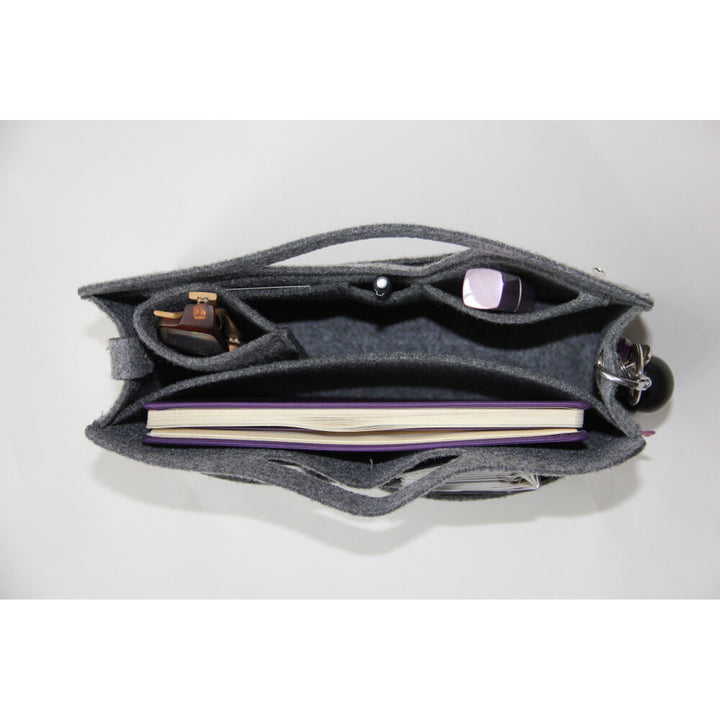 Organizer do torebek Premium, filcowy, kolor szary