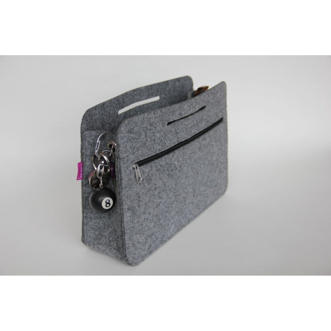 Organizer do torebek Premium, filcowy, kolor szary