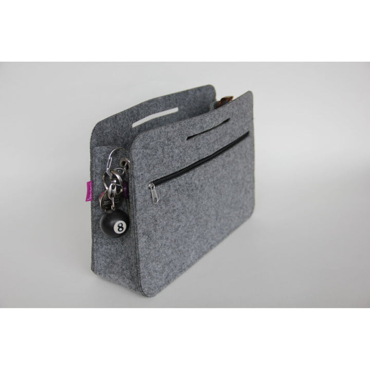 Organizer do torebek Premium, filcowy, kolor szary