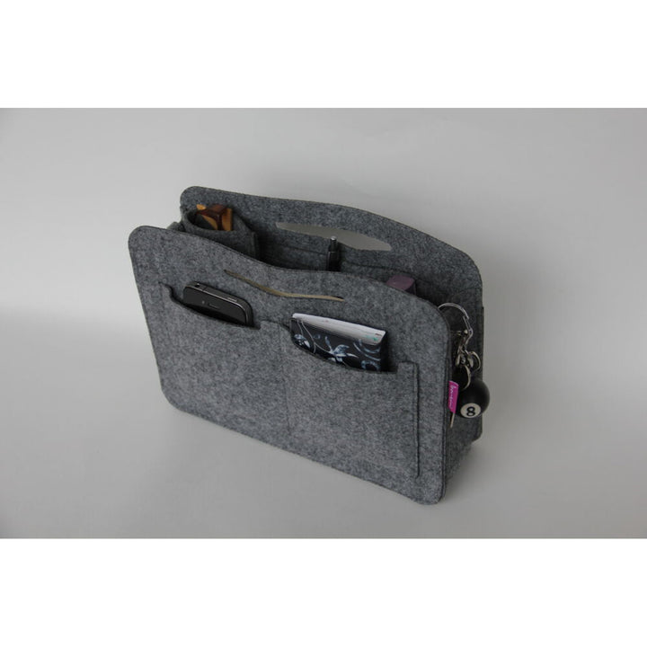 Organizer do torebek Premium, filcowy, kolor szary