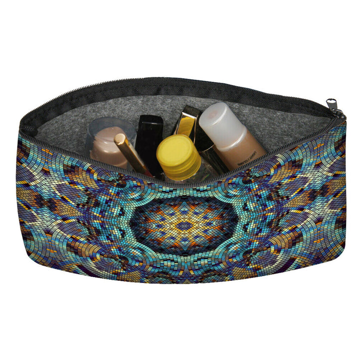 Felt Bag Organiser Toiletry Bag with Zipper Cosmetic Bag for Make-Up Organiser Barcelona