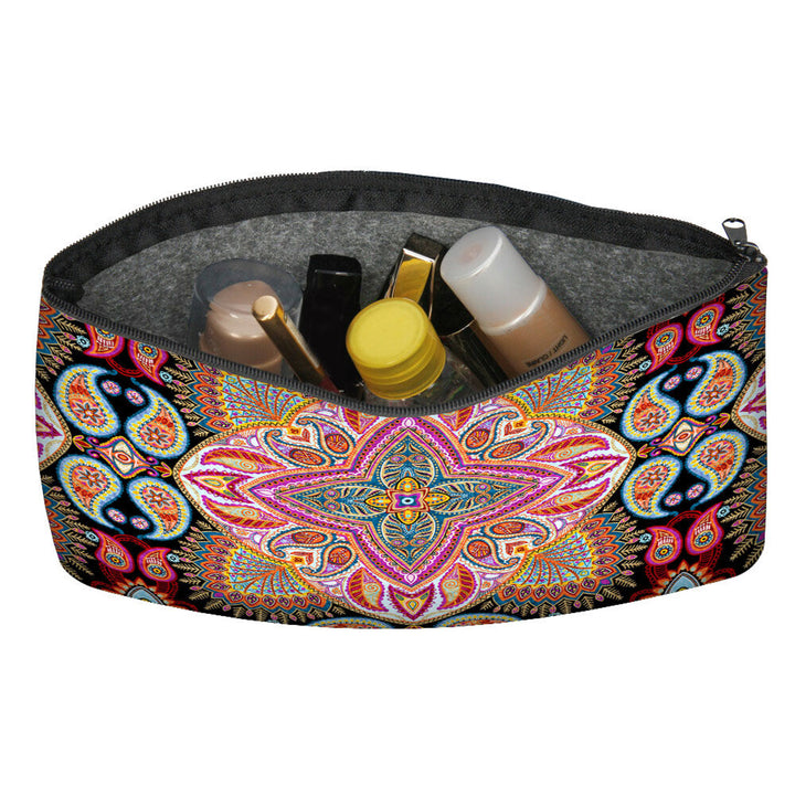 Filcowa torba organizer na kosmetyki z zamkiem błyskawicznym na kosmetyki Make-Up Organiser Polka