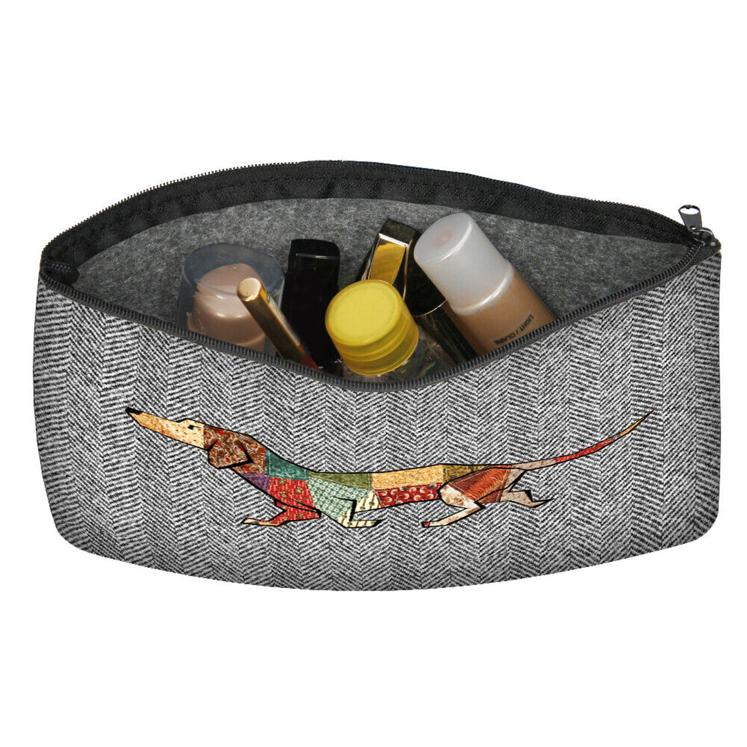 Filcowa torba organizator Toiletry Bag with Zipper Cosmetic Bag for Make-Up Organiser Joker