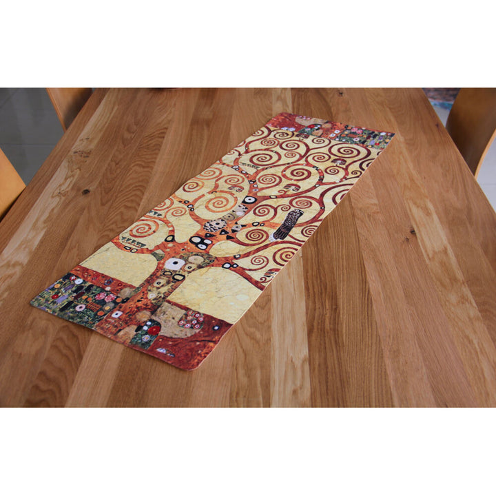 Bieżnik Bertoni, stołowy, ekologiczny filc, wymiary 95x33cm, wzór nadruku ArtDeco