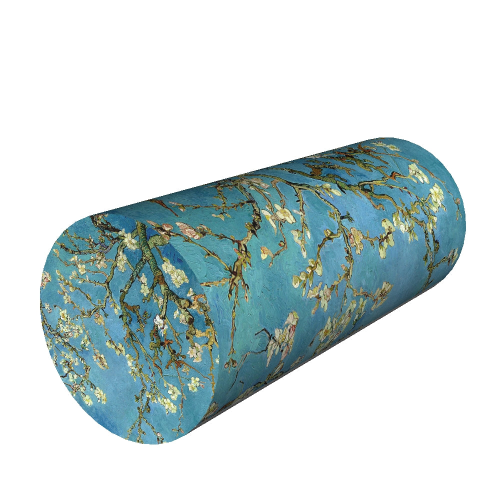 Neck Pillow Lumbar Roll 40x15cm Pillow Support Roll Termoaktywna poduszka piankowa w rolce Almond