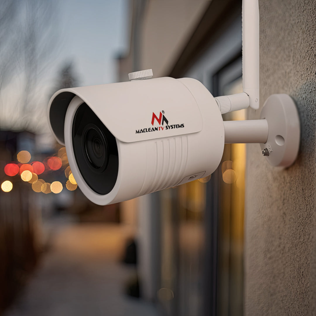 Kamera sieciowa IP IPC WiFi 5MPx zewnętrzna Maclean, tubowa, CMOS 1/2.5", H.264/H.264+/H.265/H.265+/JPEG/AVI, Onvif, MCTV-516