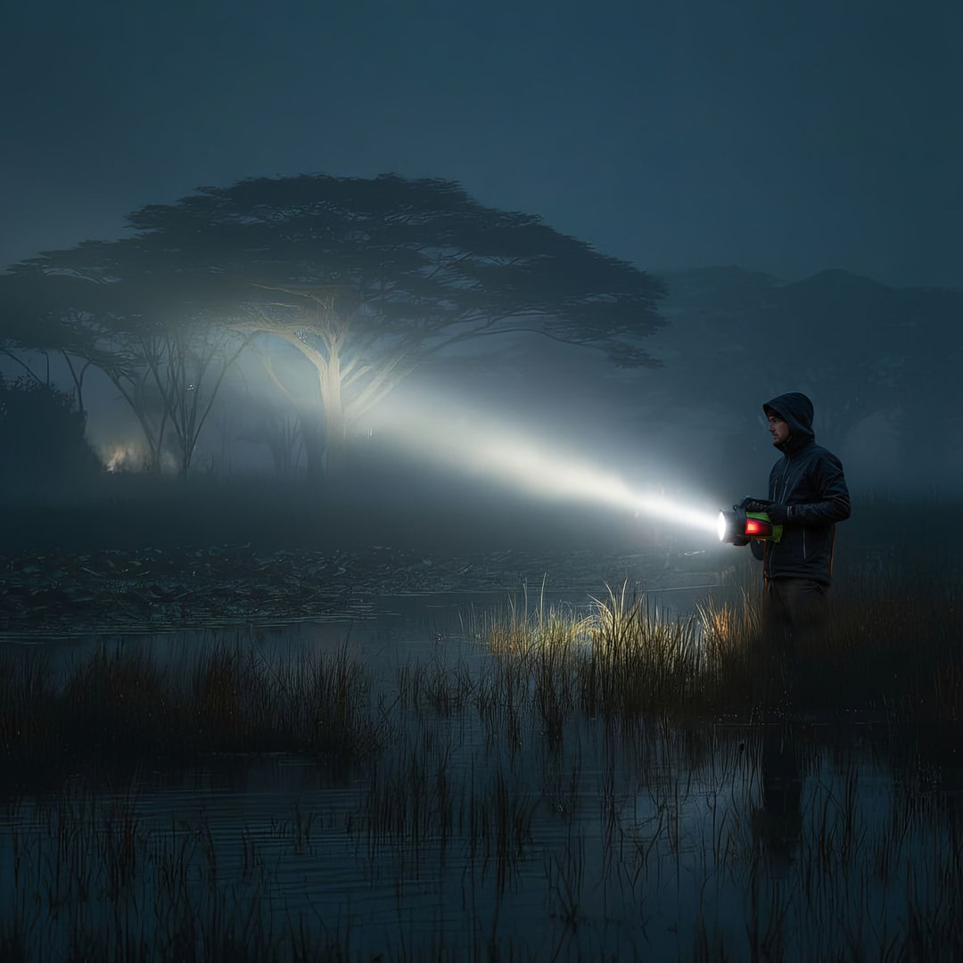 Latarka LED 3w1 Maclean, funkcja powerbanku, 3 tryby świecenia, 5W XM-L-T6, Cold White 6500K, 3,7V 3x18650, 4500mAh, MCE345