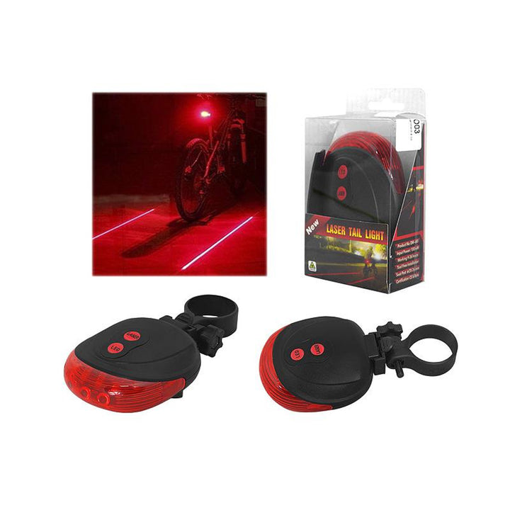 Lampa rowerowa tylna z laserem LTC LXRO03 1W IPX20