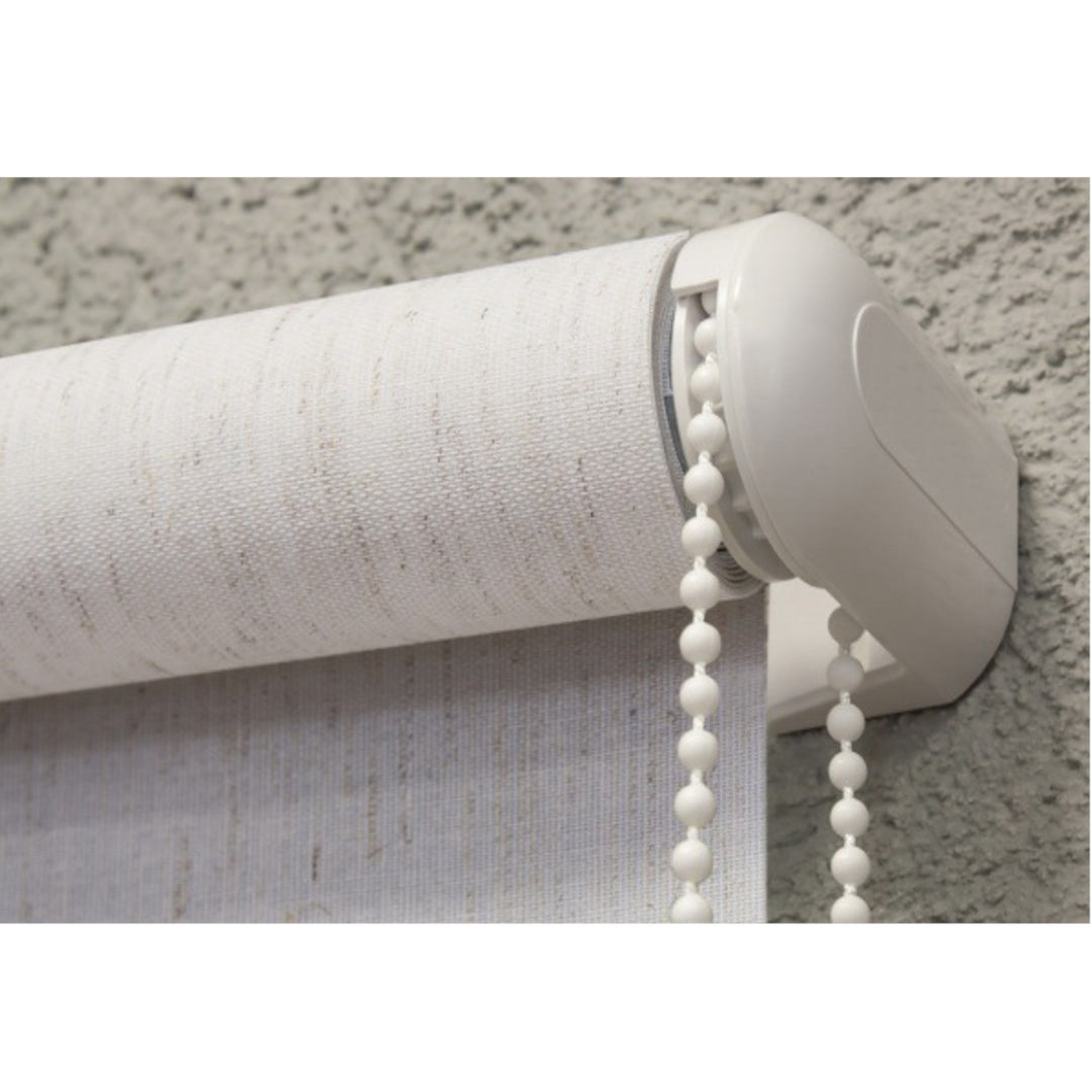 MECHANIZM DO ROLETY WOLNOWISZĄCEJ fi25 BIAŁY - KOMPLET