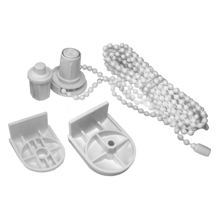 MECHANIZM DO ROLETY WOLNOWISZĄCEJ fi25 BIAŁY - KOMPLET