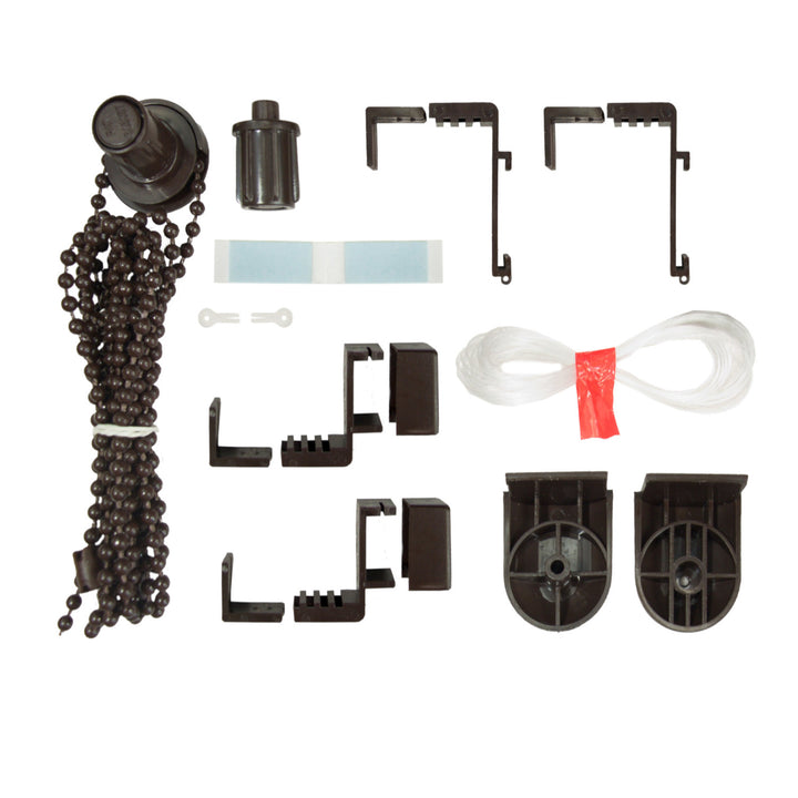 MECHANIZM ŁAŃCUSZKOWY ROLETY MINI BRĄZ Z PROWADZENIEM ŻYŁKOWYM