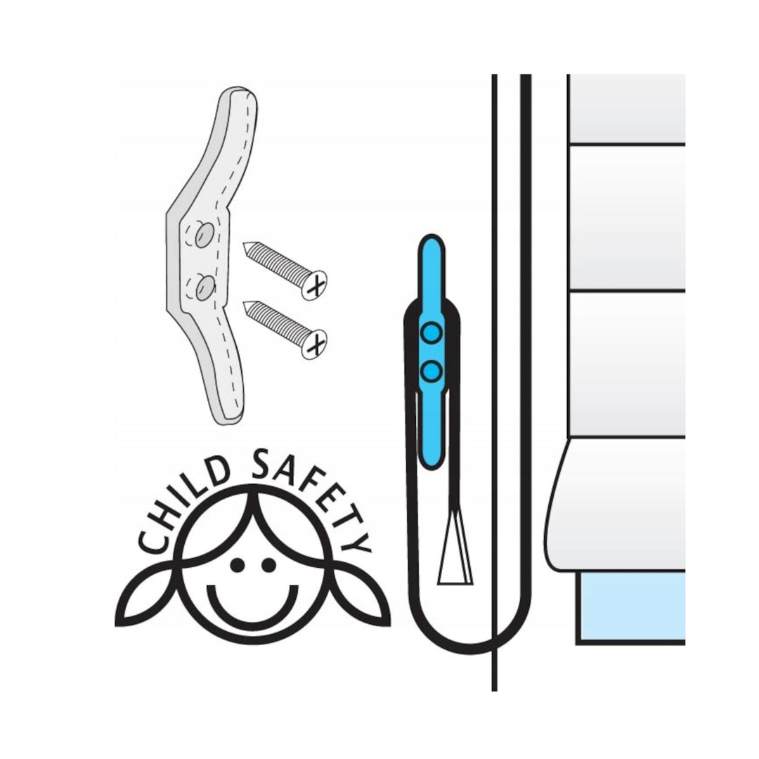 Knaga metalowa - mocowanie sznurka rolety ( 1kpl )