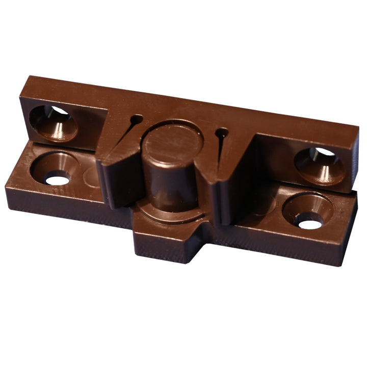 Uchwyt - zatrzask do drzwi moskitier mebli - brąz ( opak - 10 szt )