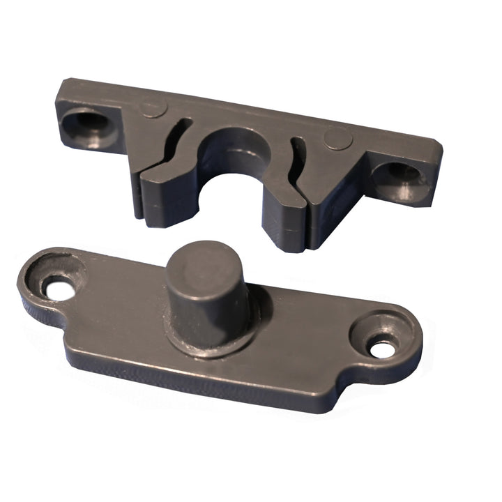 Uchwyt - zatrzask do drzwi moskitier mebli - antracyt ( opak - 10 szt )