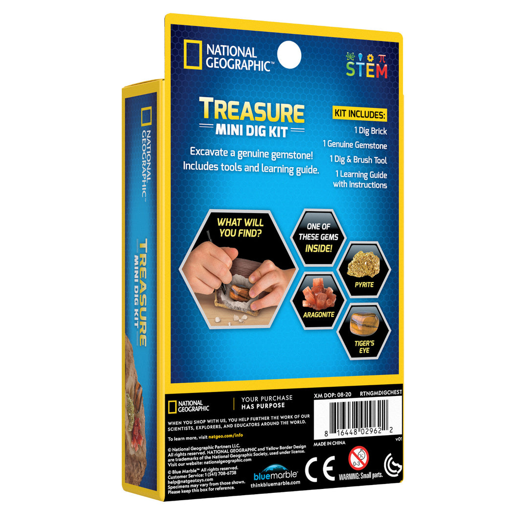 Zestaw National Geographic - Skrzynia ze skarbami (Impulse Treasure Mini Dig Kit)