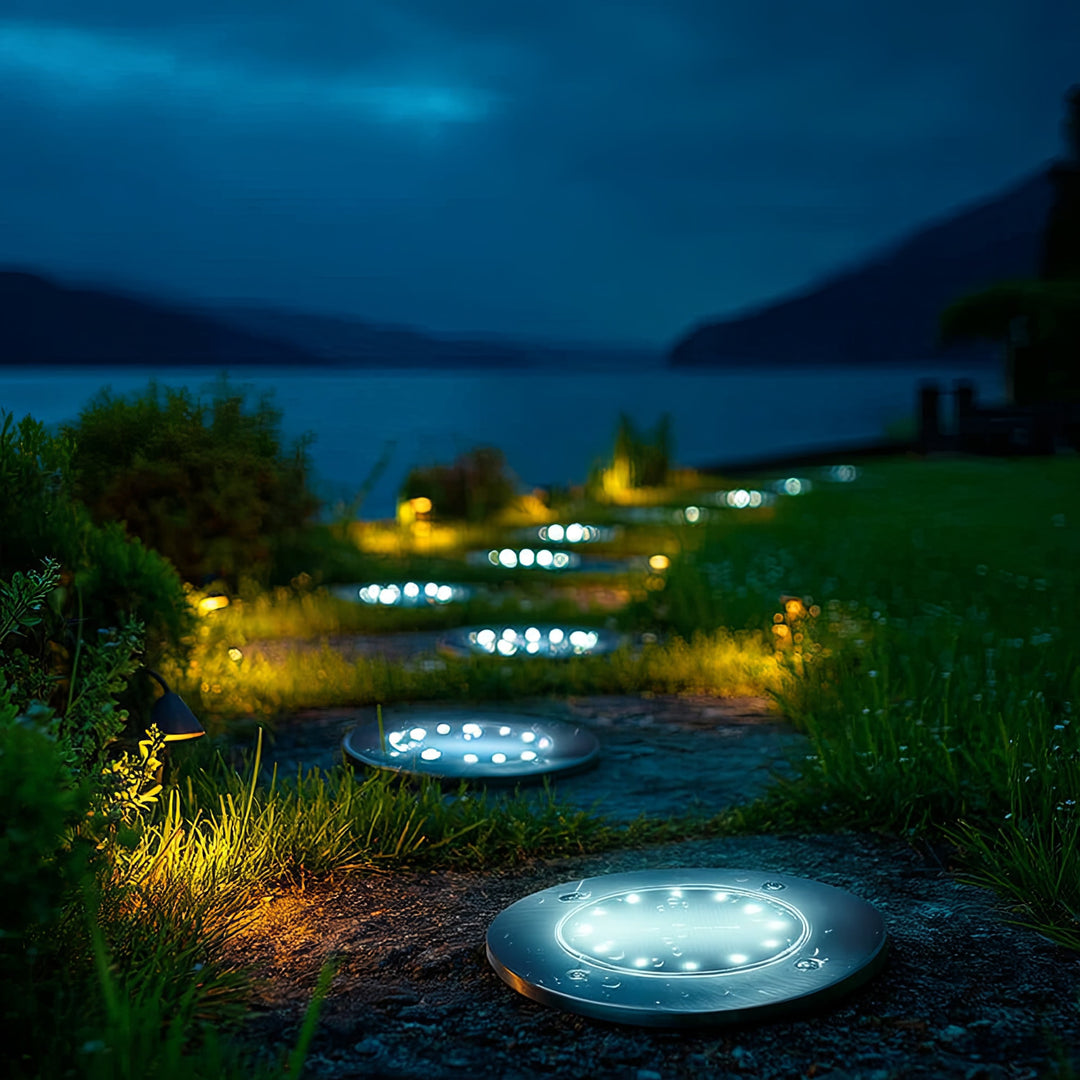 Solarna lampa najazdowa ogrodowa LED Maclean IP44, 12 LED SMD, 4000K, Ni-MH 600 mAh, 0,7W, MCE318