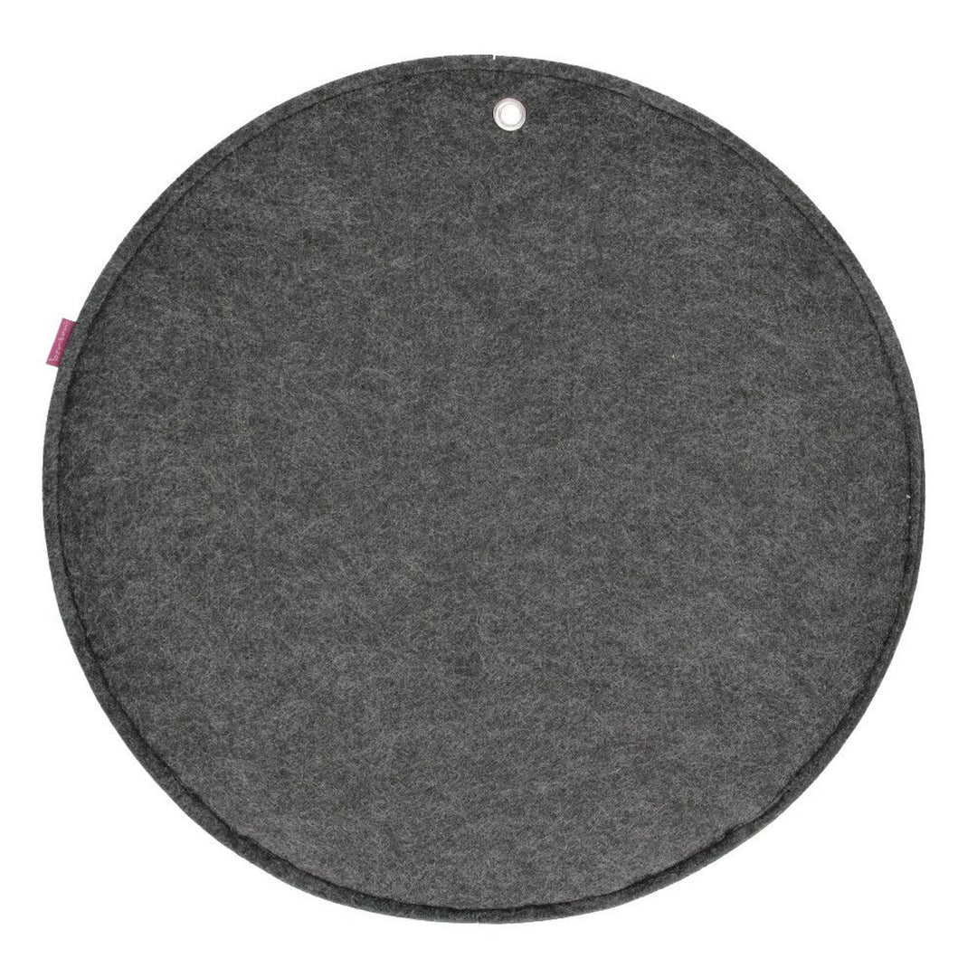 Organizer ścienny filcowy Bertoni Kółko L średnica 35 cm - antracyt, 4 kieszenie