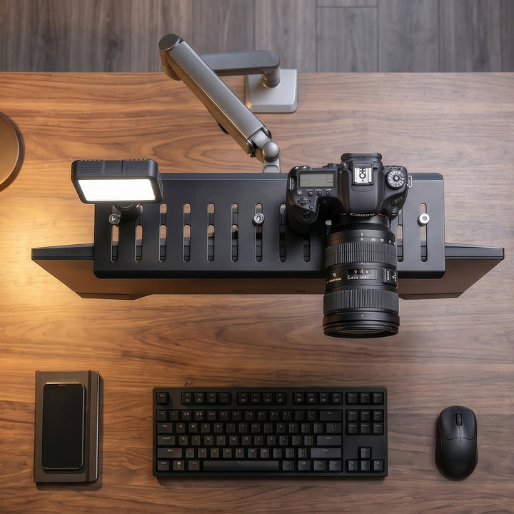 Uchwyt / półka na aparat / kamerę / naświetlacz All-In-One NanoRS, YouTube, VESA 100x100, RS464
