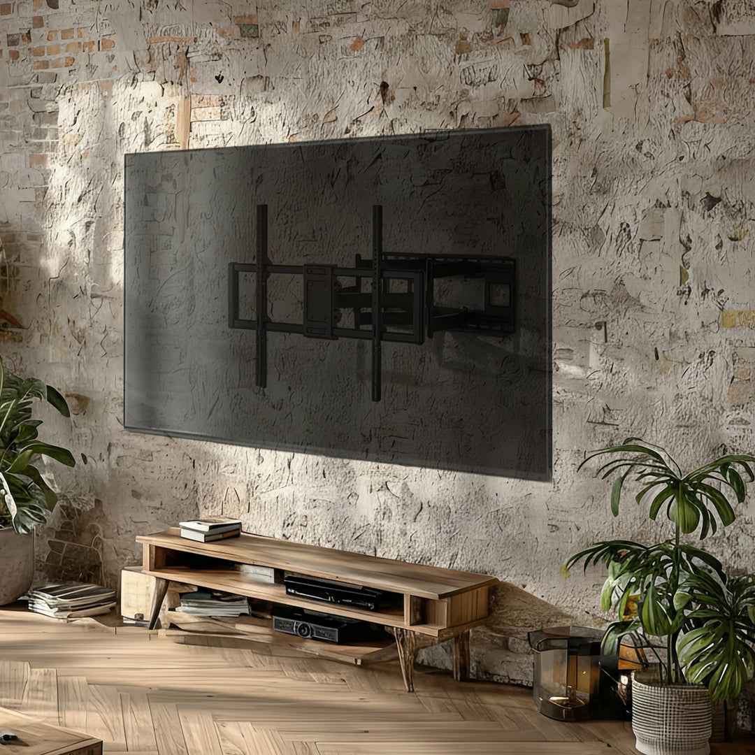 Uchwyt do TV ekonomiczny Maclean, max VESA900x600, 60-120", 120kg, czarny, MC-482