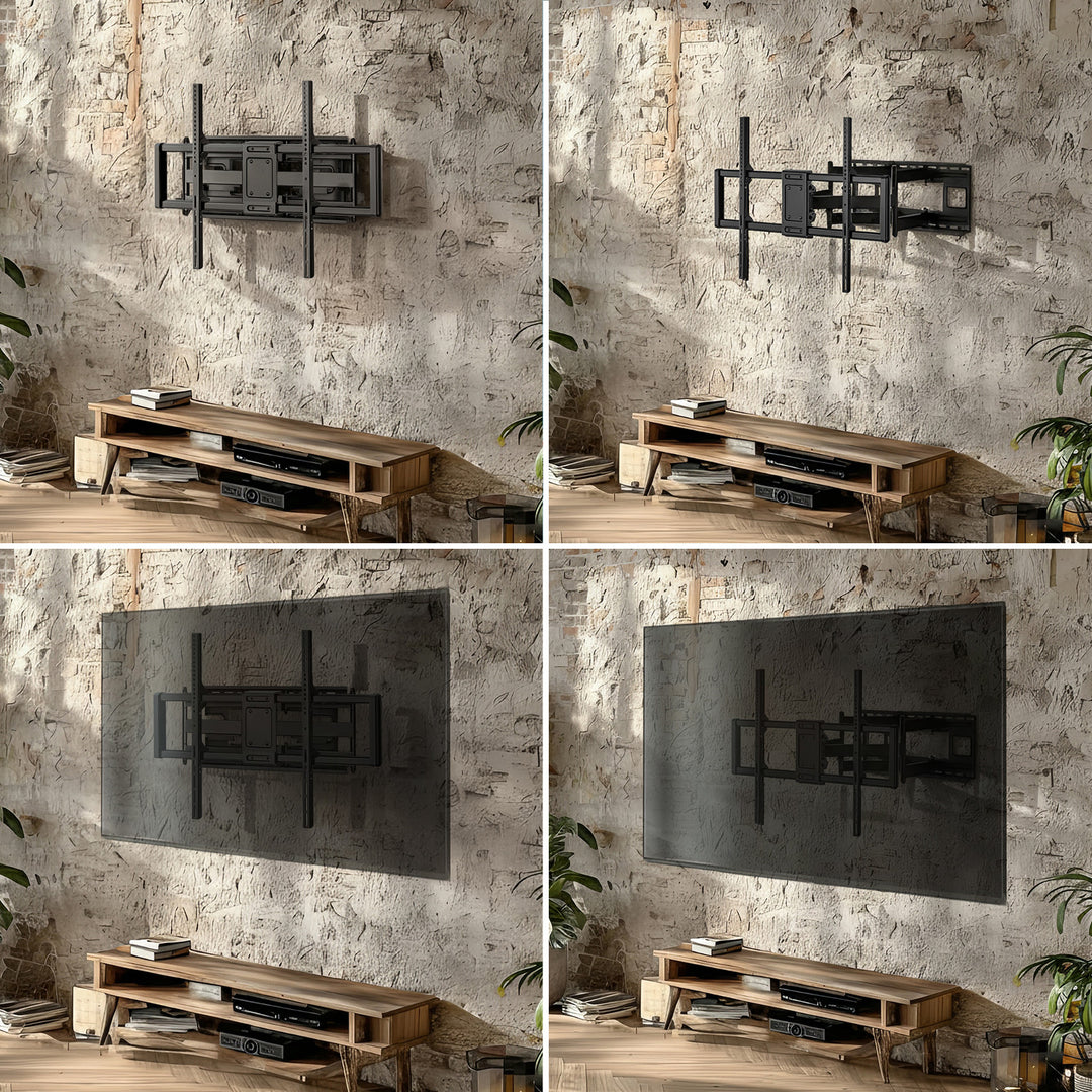 Uchwyt do TV ekonomiczny Maclean, max VESA900x600, 60-120", 120kg, czarny, MC-482