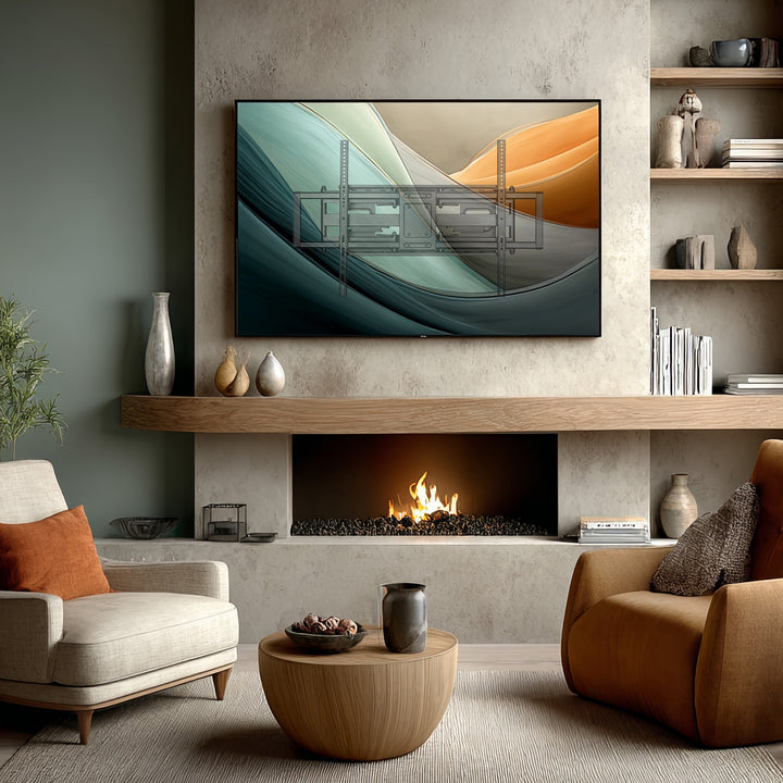 Uchwyt do TV ekonomiczny Maclean, max VESA900x600, 60-120", 120kg, czarny, MC-482