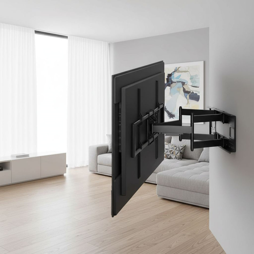 Uchwyt do TV ekonomiczny Maclean, max VESA900x600, 60-120", 120kg, czarny, MC-482