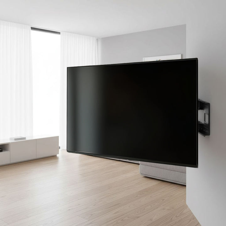 Uchwyt do TV ekonomiczny Maclean, max VESA900x600, 60-120", 120kg, czarny, MC-482