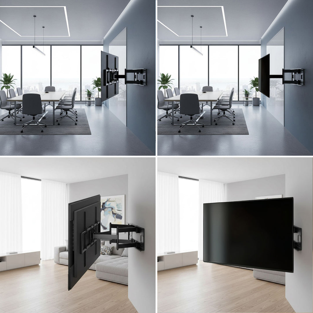 Uchwyt do TV ekonomiczny Maclean, max VESA900x600, 60-120", 120kg, czarny, MC-482