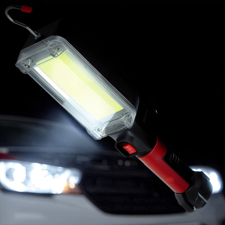 Lampa warsztatowa magnetyczna COB Maclean, 2x1200mAh, 700lm, USB Typ-C/Micro USB, MCE307