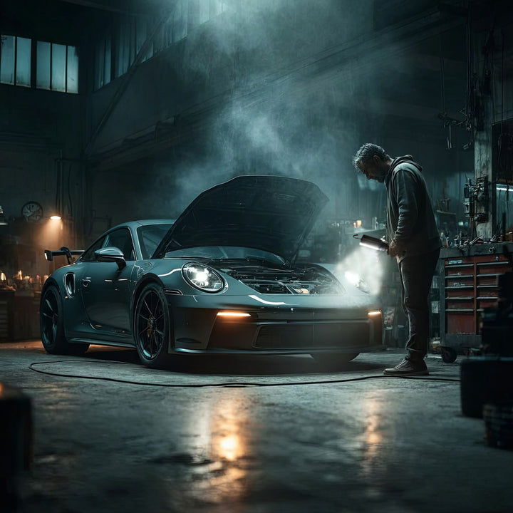 Lampa warsztatowa magnetyczna COB Maclean, 2x1200mAh, 700lm, USB Typ-C/Micro USB, MCE307