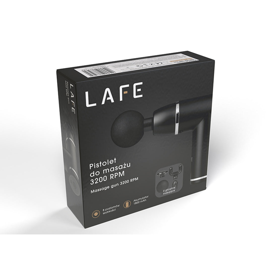 Pistolet do masażu Lafe GUN001 3200 RPM akumulator 1800 mAh 10W