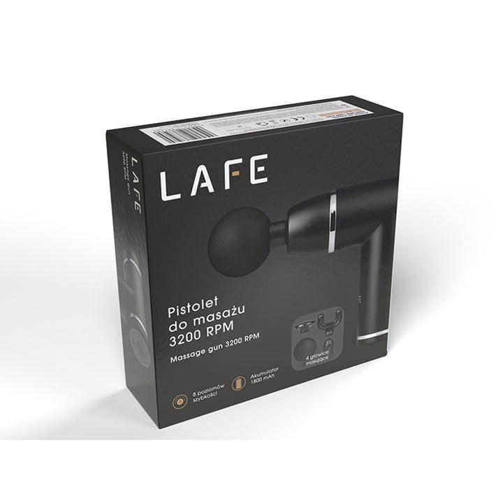 Pistolet do masażu Lafe GUN001 3200 RPM akumulator 1800 mAh 10W