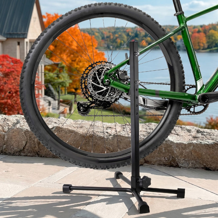 Rowerowy uchwyt serwisowy Maclean, stal, max. obciążenie 20kg, pasuje do rowerów MTB z kołami do 27,5" MC-434